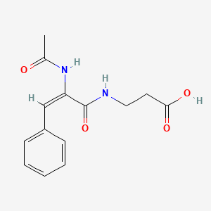 molecular formula C14H16N2O4 B4703804 N-[2-(acetylamino)-3-phenylacryloyl]-beta-alanine CAS No. 172798-48-0