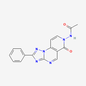 molecular formula C16H12N6O2 B4703824 N-(6-oxo-2-phenylpyrido[3,4-e][1,2,4]triazolo[1,5-a]pyrimidin-7(6H)-yl)acetamide 