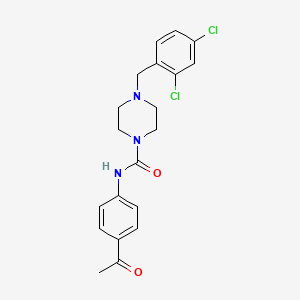 N-(4-acetylphenyl)-4-(2,4-dichlorobenzyl)-1-piperazinecarboxamide