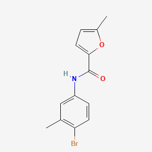molecular formula C13H12BrNO2 B4703861 N-(4-bromo-3-methylphenyl)-5-methyl-2-furamide 