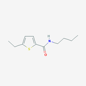 molecular formula C11H17NOS B4703914 N-butyl-5-ethyl-2-thiophenecarboxamide 
