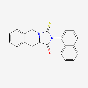molecular formula C21H16N2OS B4703922 2-(1-naphthyl)-3-thioxo-2,3,10,10a-tetrahydroimidazo[1,5-b]isoquinolin-1(5H)-one 