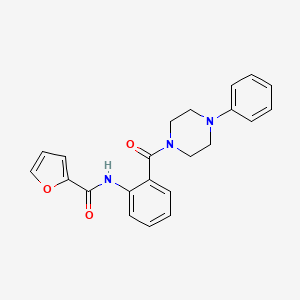 N-{2-[(4-phenyl-1-piperazinyl)carbonyl]phenyl}-2-furamide