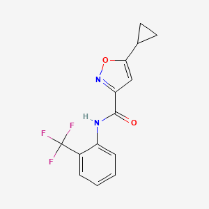 5-cyclopropyl-N-[2-(trifluoromethyl)phenyl]-3-isoxazolecarboxamide