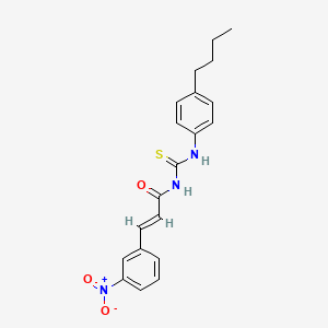 (2E)-N-[(4-butylphenyl)carbamothioyl]-3-(3-nitrophenyl)prop-2-enamide