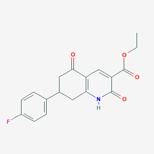 Ethyl 7-(4-fluorophenyl)-2,5-dioxo-1,2,5,6,7,8-hexahydroquinoline-3-carboxylate