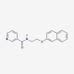 N-[2-(naphthalen-2-yloxy)ethyl]pyridine-3-carboxamide