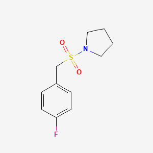 molecular formula C11H14FNO2S B4704511 1-[(4-fluorobenzyl)sulfonyl]pyrrolidine 