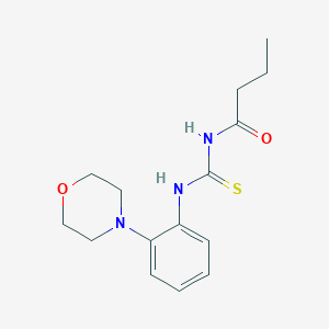 molecular formula C15H21N3O2S B470514 N-butyryl-N'-(2-morpholin-4-ylphenyl)thiourea CAS No. 529500-33-2