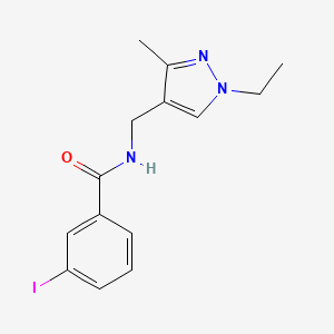 N~1~-[(1-ETHYL-3-METHYL-1H-PYRAZOL-4-YL)METHYL]-3-IODOBENZAMIDE