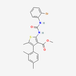 methyl 2-({[(2-bromophenyl)amino]carbonyl}amino)-4-(2,4-dimethylphenyl)-5-methyl-3-thiophenecarboxylate