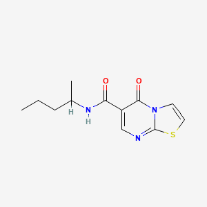 5-Oxo-N-(pentan-2-YL)-5H-[1,3]thiazolo[3,2-A]pyrimidine-6-carboxamide