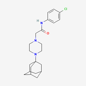 2-[4-(ADAMANTAN-1-YL)PIPERAZIN-1-YL]-N-(4-CHLOROPHENYL)ACETAMIDE