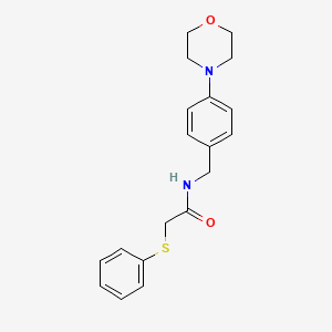 N-[4-(4-morpholinyl)benzyl]-2-(phenylthio)acetamide