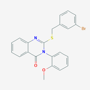 2-[(3-bromobenzyl)thio]-3-(2-methoxyphenyl)-4(3H)-quinazolinone