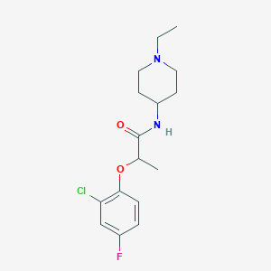 2-(2-chloro-4-fluorophenoxy)-N-(1-ethylpiperidin-4-yl)propanamide