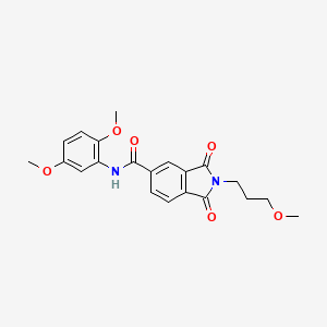 N-(2,5-dimethoxyphenyl)-2-(3-methoxypropyl)-1,3-dioxoisoindole-5-carboxamide