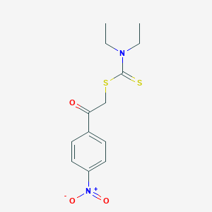 1-(2-{[(DIETHYLAMINO)CARBOTHIOYL]SULFANYL}ACETYL)-4-NITROBENZENE