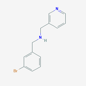 molecular formula C13H13BrN2 B470656 (3-溴-苄基)-吡啶-3-基甲胺 CAS No. 436096-90-1