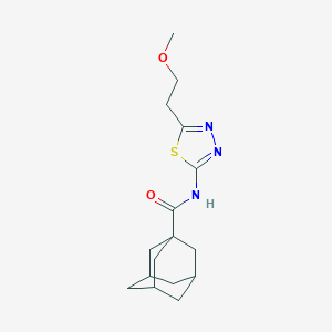 molecular formula C16H23N3O2S B470732 N-[5-(2-methoxyethyl)-1,3,4-thiadiazol-2-yl]-1-adamantanecarboxamide CAS No. 666208-57-7