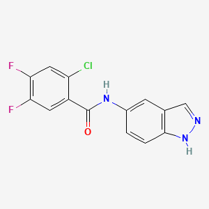 B4707397 2-chloro-4,5-difluoro-N-1H-indazol-5-ylbenzamide CAS No. 908517-18-0