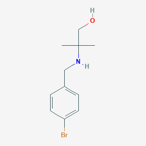 molecular formula C11H16BrNO B470776 2-[(4-Bromobenzyl)amino]-2-methylpropan-1-ol CAS No. 774193-32-7