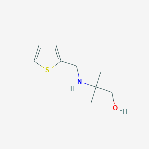 molecular formula C9H15NOS B470777 2-Methyl-2-(thiophen-2-ylmethylamino)propan-1-ol CAS No. 156543-21-4