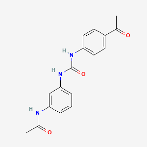 N-[3-({[(4-acetylphenyl)amino]carbonyl}amino)phenyl]acetamide