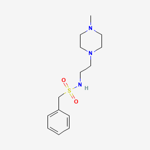 N-[2-(4-methyl-1-piperazinyl)ethyl]-1-phenylmethanesulfonamide