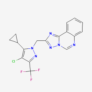 2-{[4-chloro-5-cyclopropyl-3-(trifluoromethyl)-1H-pyrazol-1-yl]methyl}[1,2,4]triazolo[1,5-c]quinazoline