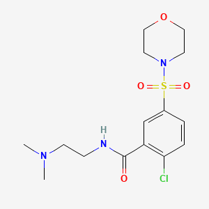 2-Chloro-N-[2-(dimethylamino)ethyl]-5-(morpholine-4-sulfonyl)benzamide