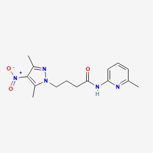 4-(3,5-dimethyl-4-nitro-1H-pyrazol-1-yl)-N-(6-methylpyridin-2-yl)butanamide