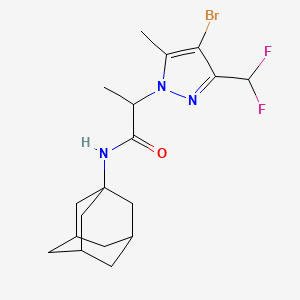 N-1-adamantyl-2-[4-bromo-3-(difluoromethyl)-5-methyl-1H-pyrazol-1-yl]propanamide