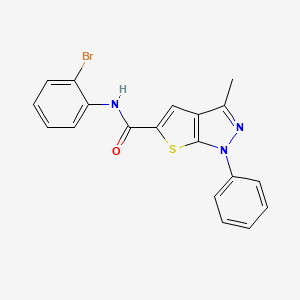 molecular formula C19H14BrN3OS B4708199 N-(2-bromophenyl)-3-methyl-1-phenyl-1H-thieno[2,3-c]pyrazole-5-carboxamide 