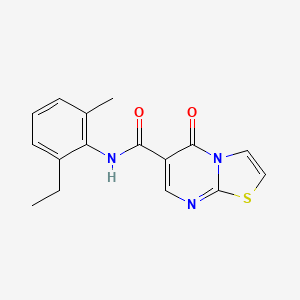 molecular formula C16H15N3O2S B4708205 N-(2-ethyl-6-methylphenyl)-5-oxo-5H-[1,3]thiazolo[3,2-a]pyrimidine-6-carboxamide 