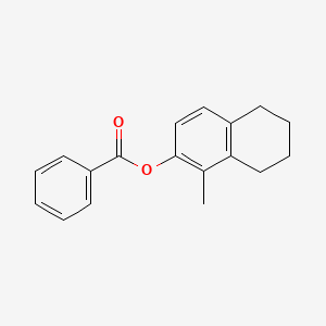 molecular formula C18H18O2 B4708382 (1-Methyl-5,6,7,8-tetrahydronaphthalen-2-yl) benzoate 