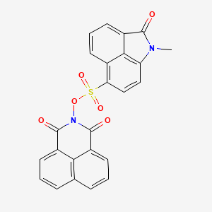 molecular formula C24H14N2O6S B4708444 2-{[(1-methyl-2-oxo-1,2-dihydrobenzo[cd]indol-6-yl)sulfonyl]oxy}-1H-benzo[de]isoquinoline-1,3(2H)-dione 