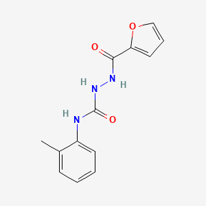 molecular formula C13H13N3O3 B4708491 2-(2-furoyl)-N-(2-methylphenyl)hydrazinecarboxamide 