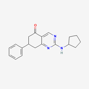 2-(cyclopentylamino)-7-phenyl-7,8-dihydroquinazolin-5(6H)-one