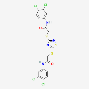 2,2'-[1,2,4-thiadiazole-3,5-diylbis(thio)]bis[N-(3,4-dichlorophenyl)acetamide]