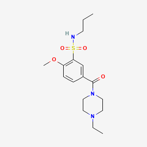 5-[(4-ethylpiperazin-1-yl)carbonyl]-2-methoxy-N-propylbenzenesulfonamide