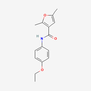 molecular formula C15H17NO3 B4708597 N-(4-ethoxyphenyl)-2,5-dimethylfuran-3-carboxamide 