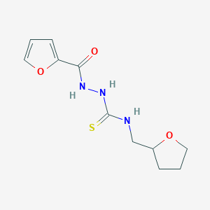 2-(2-furoyl)-N-(tetrahydro-2-furanylmethyl)hydrazinecarbothioamide