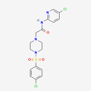 2-[4-(4-CHLOROBENZENESULFONYL)PIPERAZIN-1-YL]-N-(5-CHLOROPYRIDIN-2-YL)ACETAMIDE