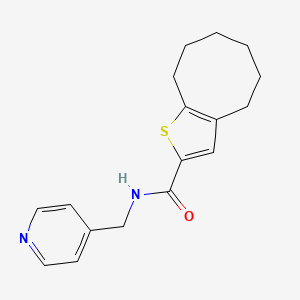 N-(4-pyridinylmethyl)-4,5,6,7,8,9-hexahydrocycloocta[b]thiophene-2-carboxamide