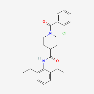 1-(2-chlorobenzoyl)-N-(2,6-diethylphenyl)-4-piperidinecarboxamide