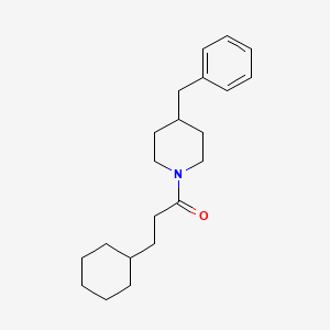 1-(4-Benzylpiperidin-1-yl)-3-cyclohexylpropan-1-one