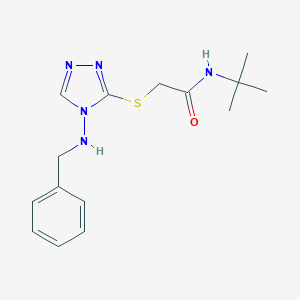 molecular formula C15H21N5OS B470869 2-(4-Benzylamino-4H-[1,2,4]triazol-3-ylsulfanyl)-N-tert-butyl-acetamide CAS No. 723752-07-6