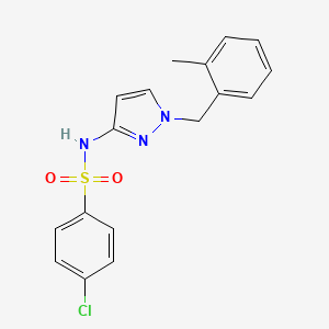 4-CHLORO-N~1~-[1-(2-METHYLBENZYL)-1H-PYRAZOL-3-YL]-1-BENZENESULFONAMIDE