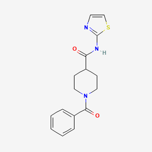 1-benzoyl-N-1,3-thiazol-2-yl-4-piperidinecarboxamide